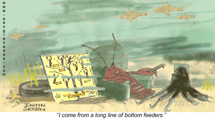 Justin Green Cartoon Art: Please Visit My Other Cartoon Site