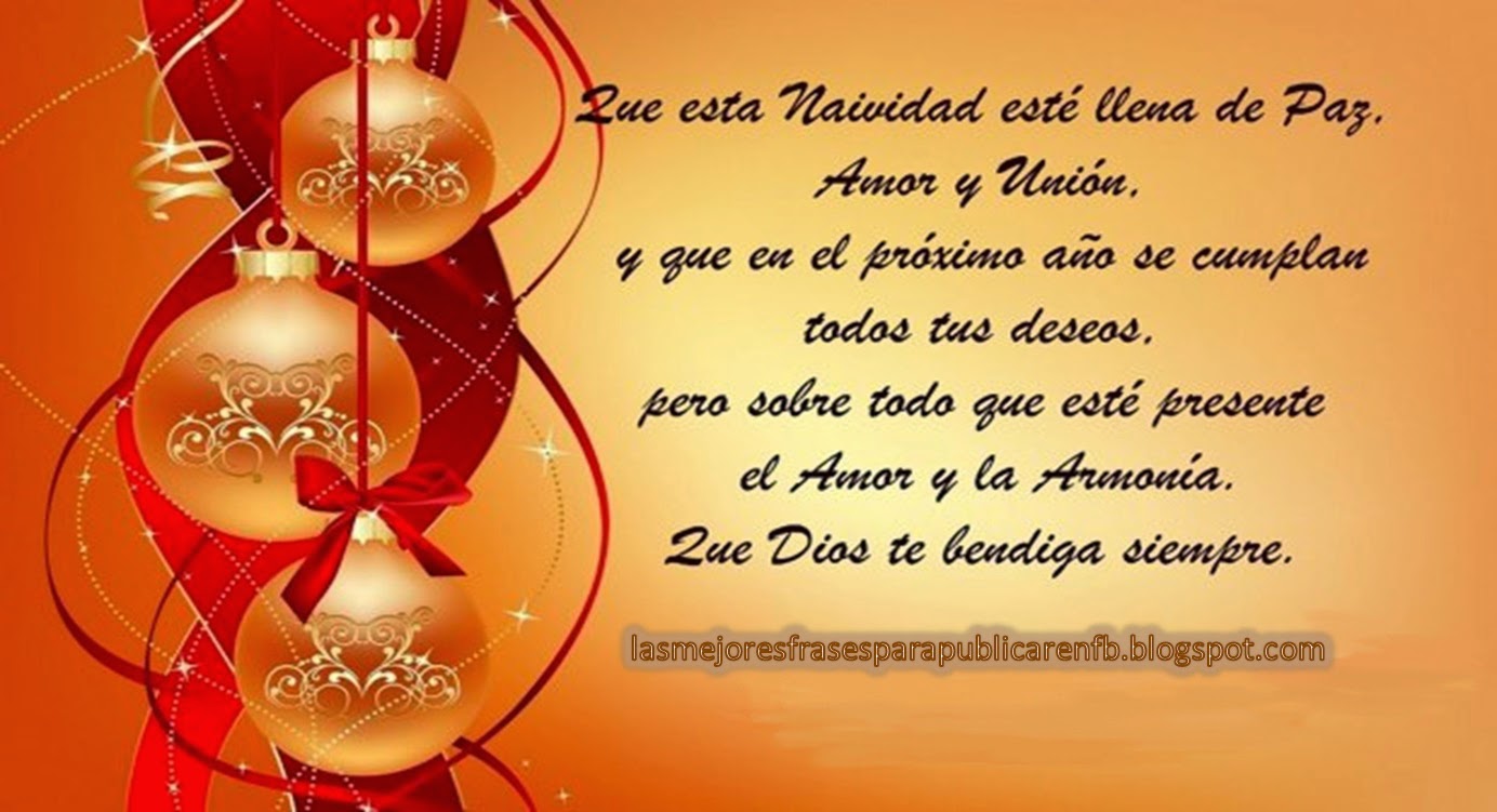 Las Mejores Frases Para Publicar en FB Frases De Navidad Que Frases De Navidad Que Esta Navidad Esté Llena De Paz Amor Y Uni³n