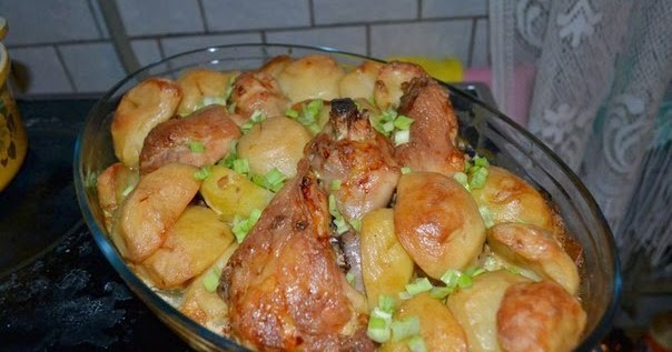Картошка с курицей и грибами в сметане рецепт 46