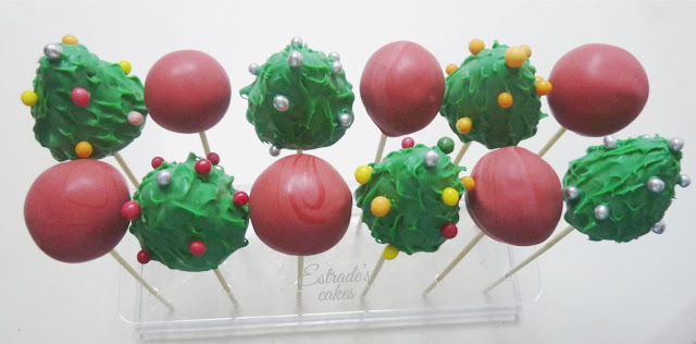 cake pops de Navidad