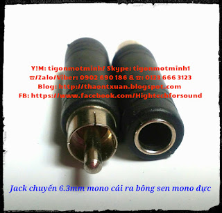 Jack chuyển 2.5, 3.5, 6.3 và dây cáp nối dài cho tai nghe, loa - 24