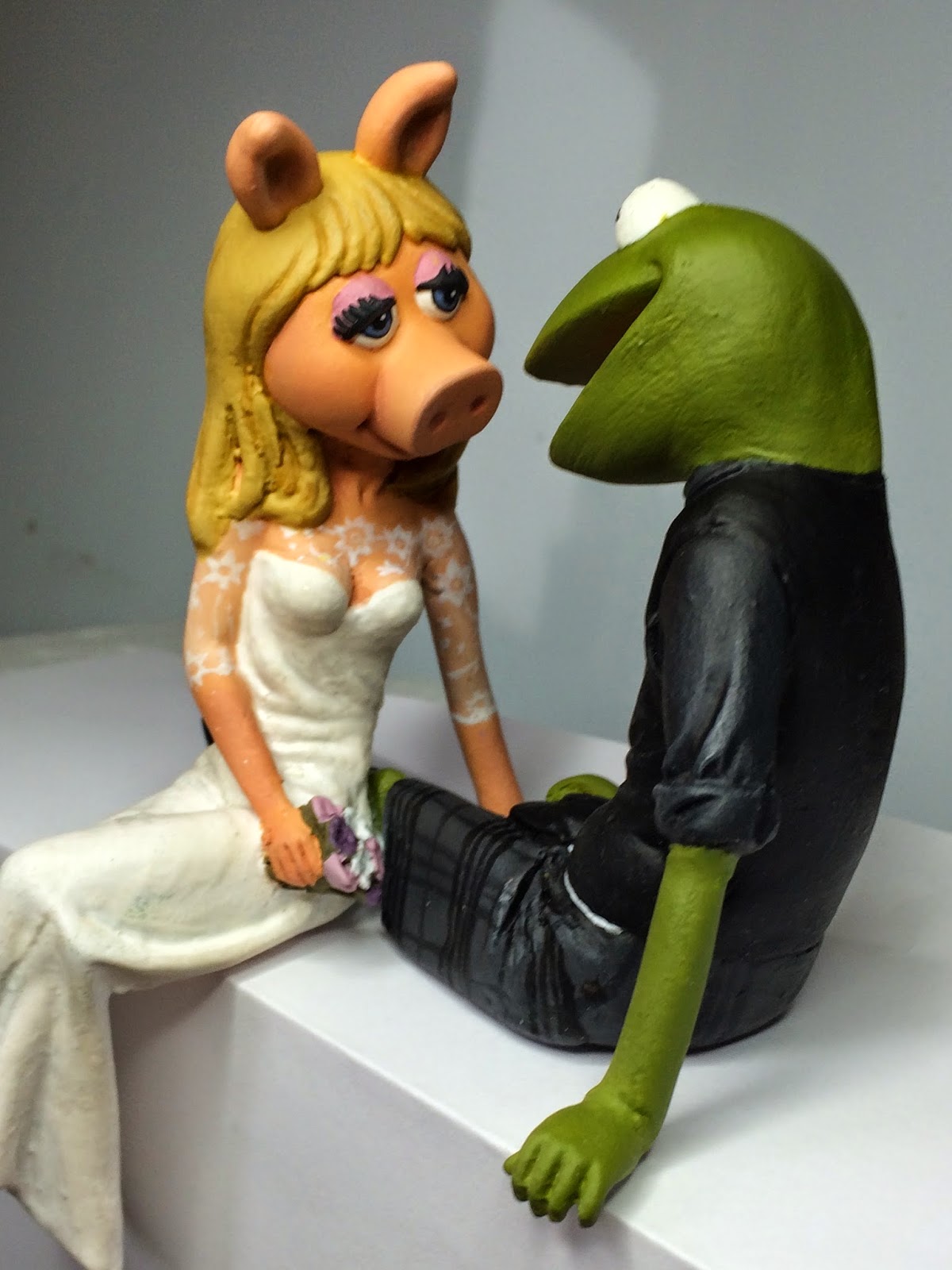 Kermit Miss Piggy Cake Topper Kermit Miss Piggy Cake Topper