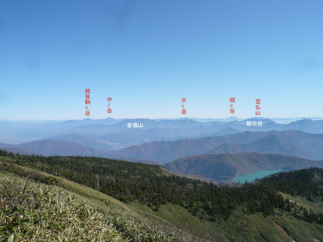 苗場山 和田小屋 神楽ヶ峰ルート 磯鵯 リタイリーの一人旅 ひとりごと