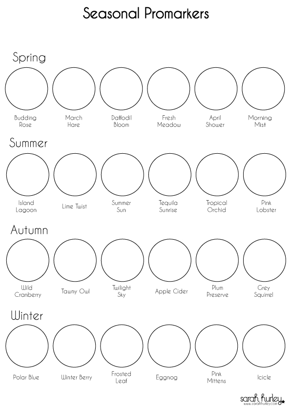 Letraset Promarker Color Chart