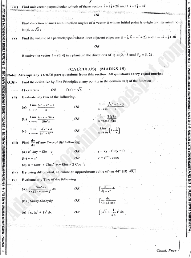 practical centre guess papers 2015 class 12th