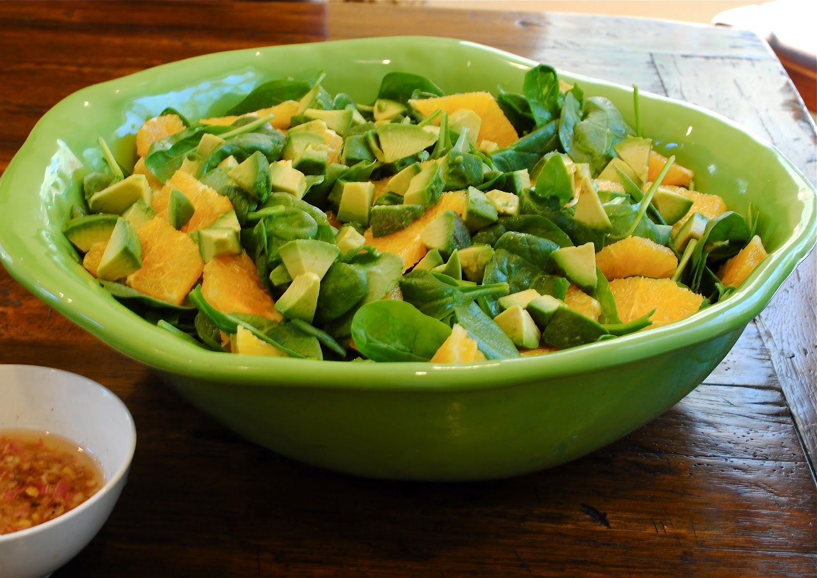 Asian Spinach Salad with Orange and Avocado Virtually Homemade Asian