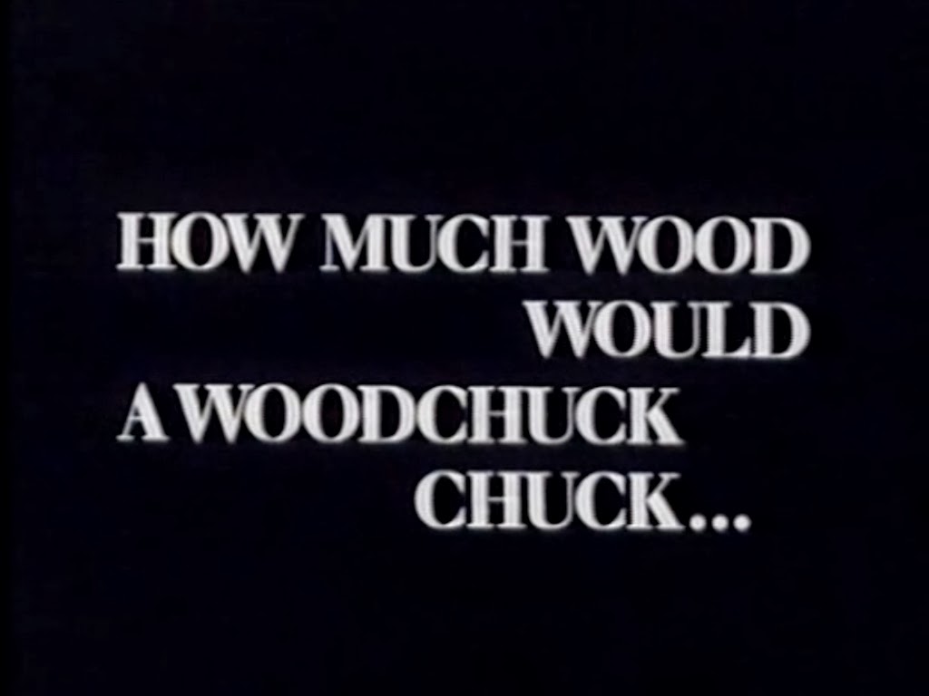 2,500 Movies Challenge 1,267. How Much Wood Would a Woodchuck Chuck