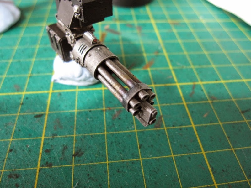 SON'S OF SOTHA. Heat stained 40k Gun barrels.