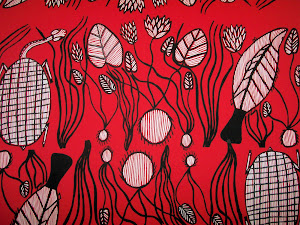 Design Exibition of Australian Indigenous Printed Fabrics.