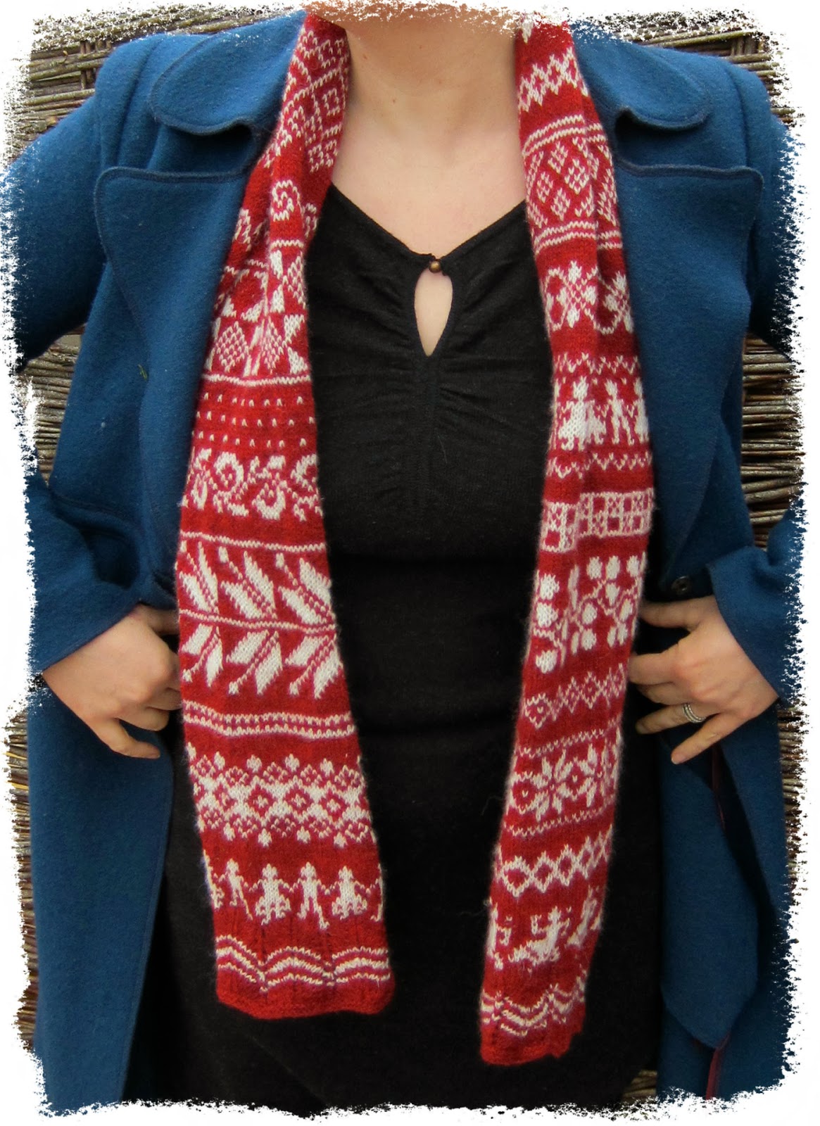 Silkesauen SIBBERNSKJERFET "Norwegian Knitting Designs"scarf