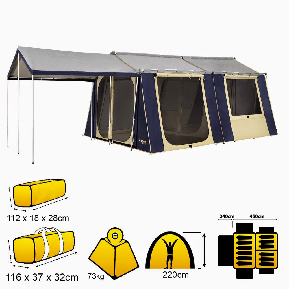 oztrail canvas tent 12 x 15