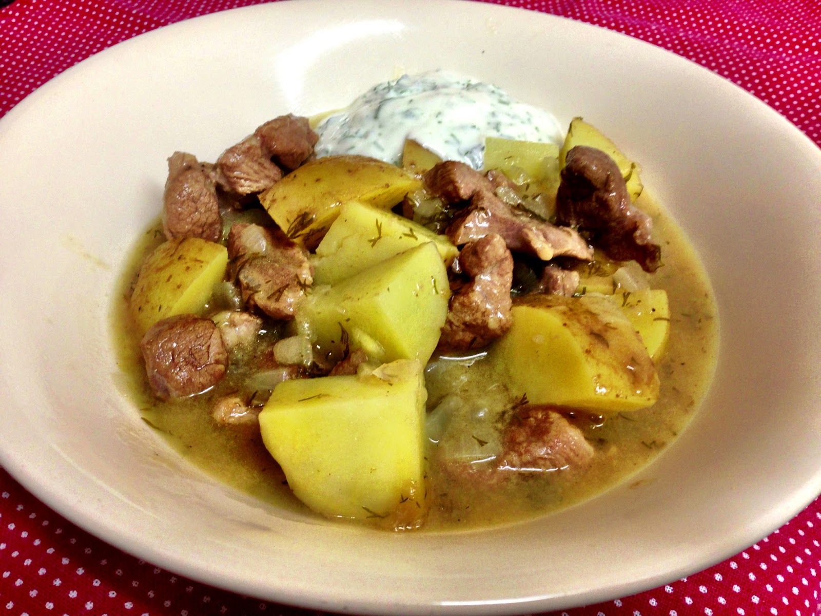 The lone gourmet Lemon and dill lamb