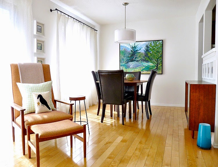 Three Saucers in the Dining Room Triple Bubble Light Fixture from