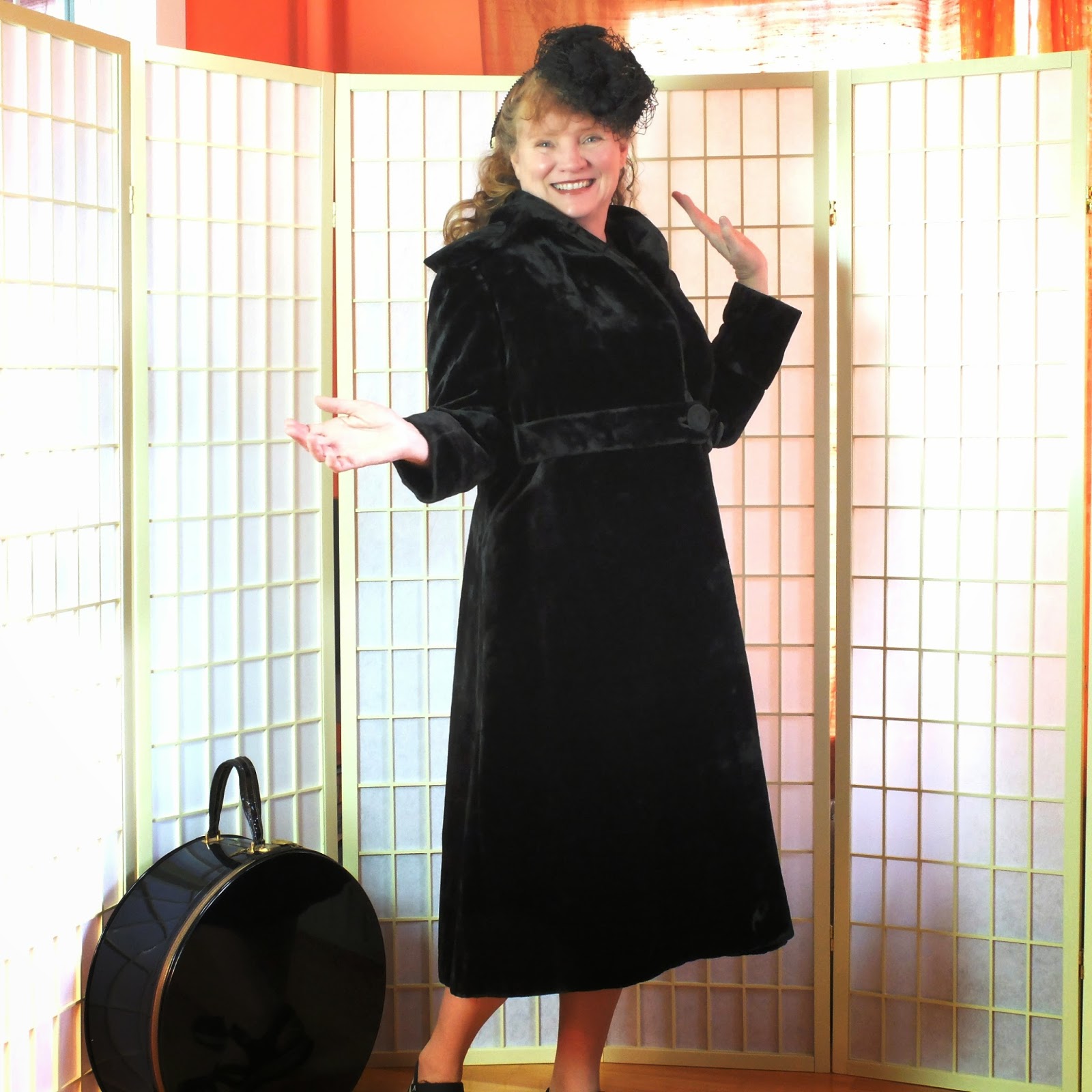 Edwardian Silk Seal Plush Coat