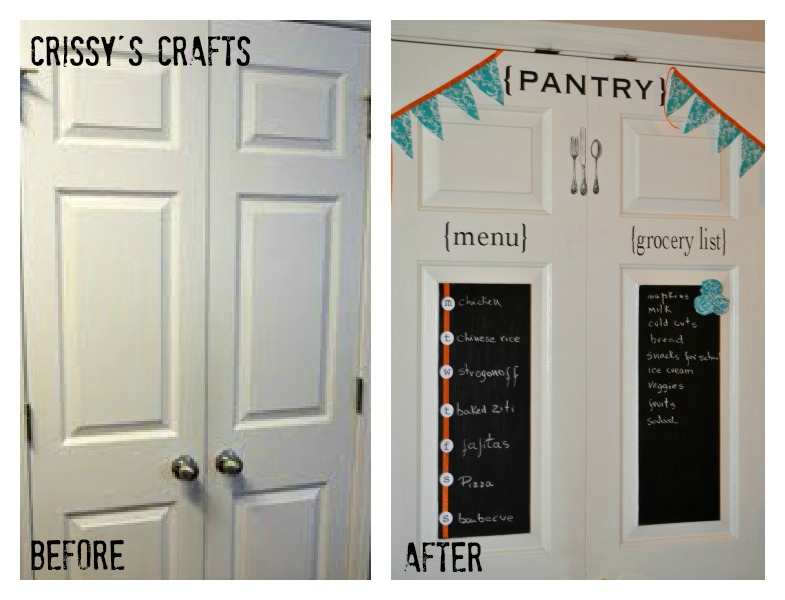 Crissy's Crafts Pantry Door Makeover