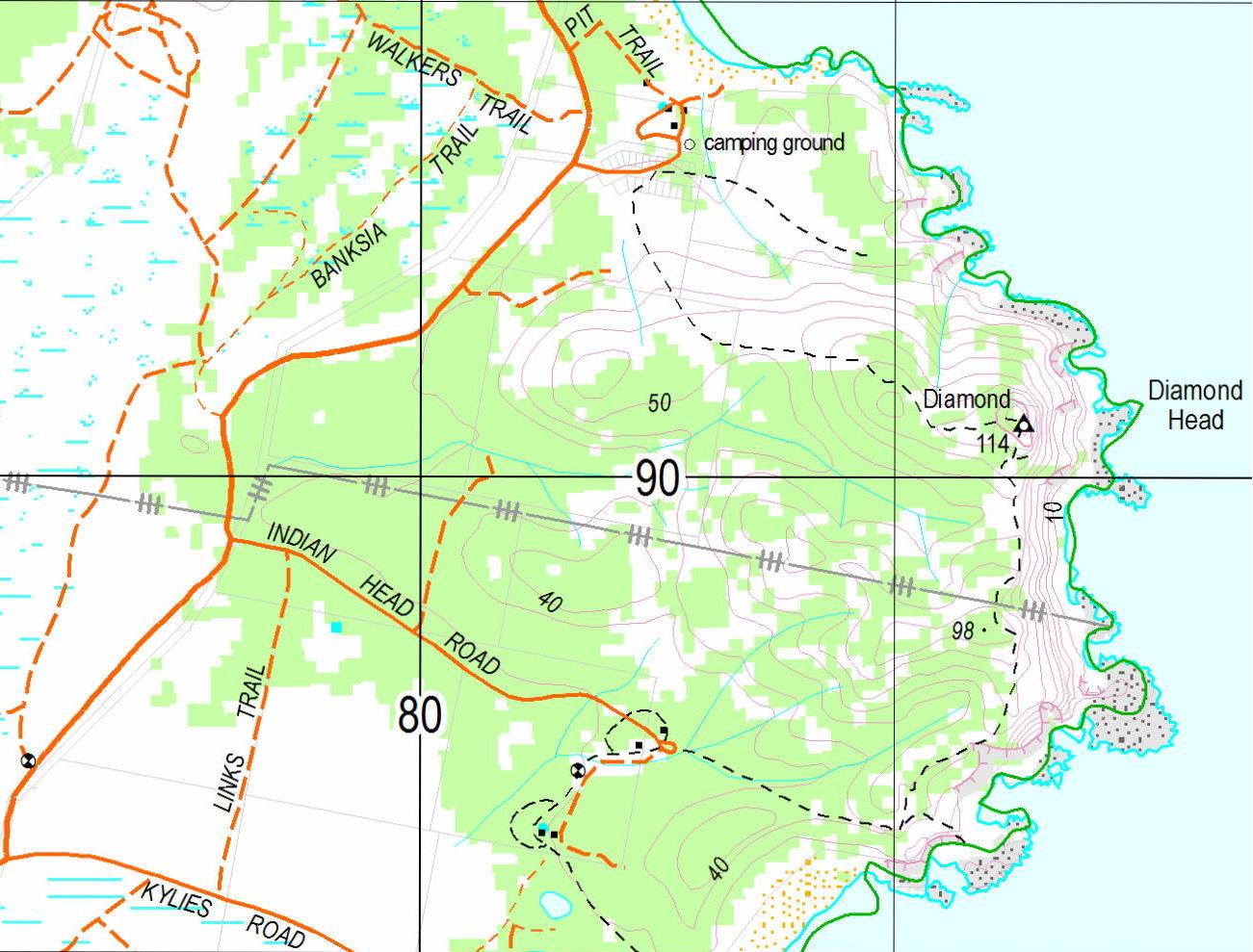 Diamond Head Nsw Map Mountains: Diamond Head, Nsw, Australia (Exercise Walk)