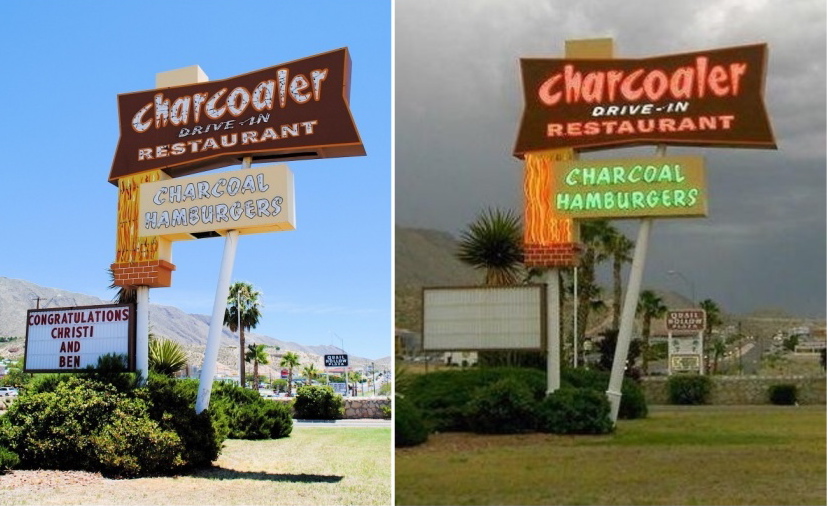 wacky tacky Chow Time Charcoaler DriveIn Restaurant