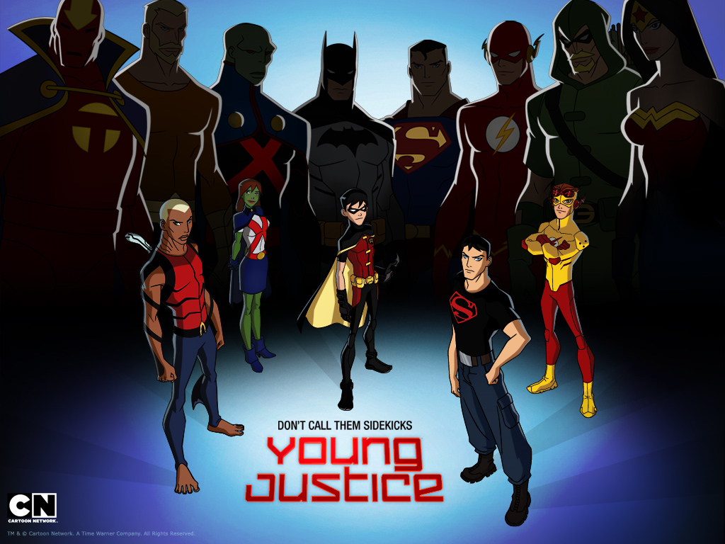 Justicia Jove Latino Completo 1/18 English 19/26 Mp4 Excelente calidad Young+Justice+Wall+01