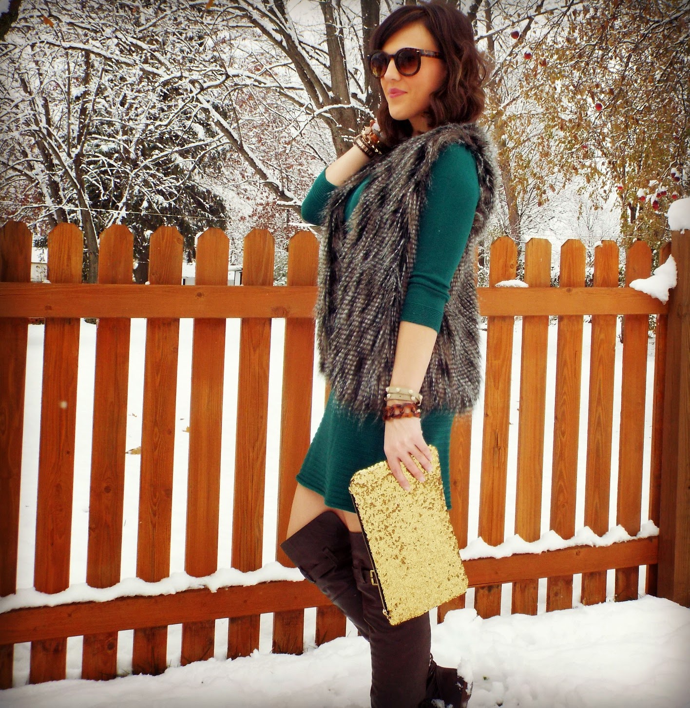 The Winter Dress and O, Hey Girl LinkUp Fashion, Bling, and other