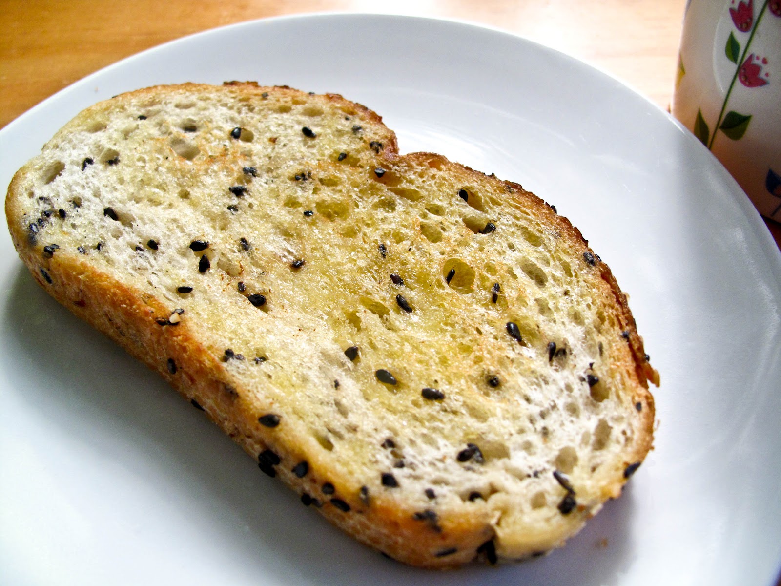 Simple Menu Breakfast Black Sesame Bread