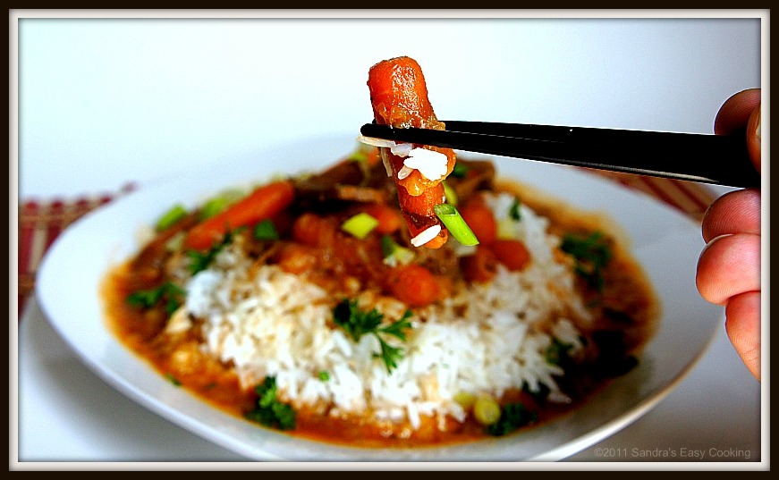 Braised Beef Stew Over Rice SANDRA'S EASY COOKING