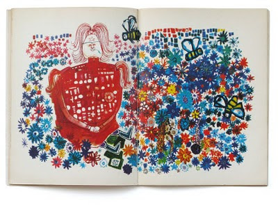 Janet Charters/Michael Foreman, The General, 1968 Double page illustration from Michael Foreman's The General
