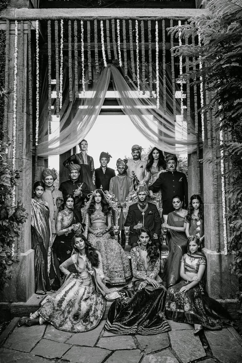 black and white wedding picture