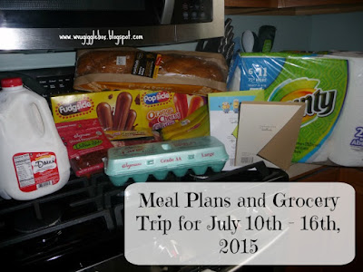 meal plans, $50 weekly grocery budget,