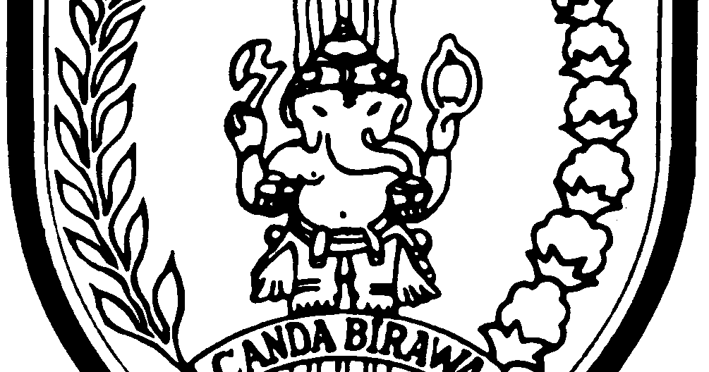 Logo Kabupaten Kediri Hitam Putih