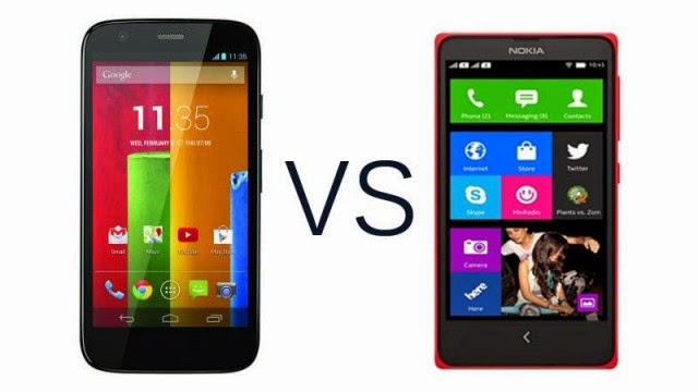 Nokia XL vs Motorola Moto G: Duel Android 2 Juta-an Nokia XL vs Motorola Moto G: Duel Android 2 Juta-an