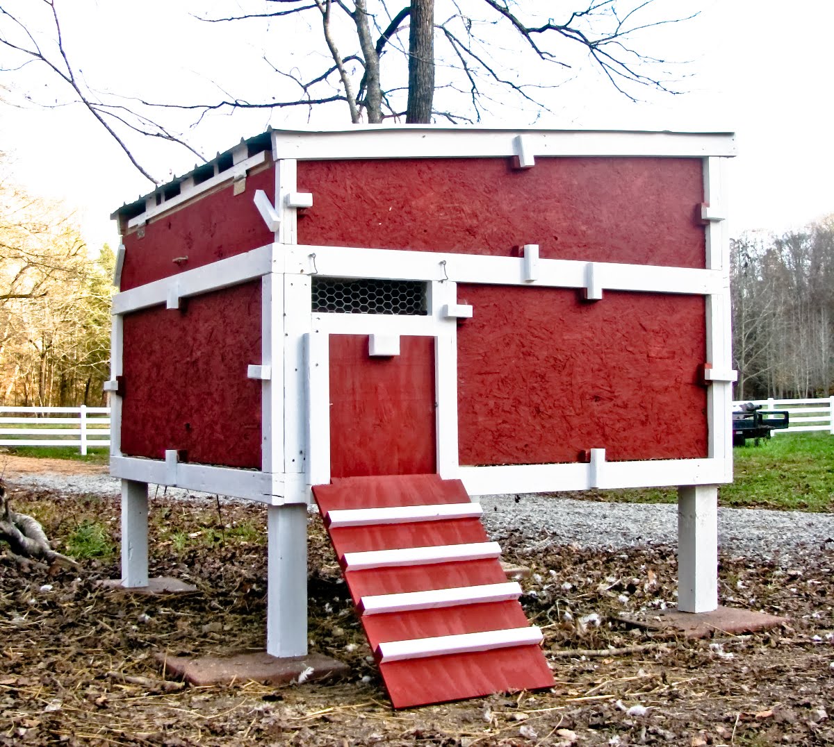 Two Men and a Little Farm RED CHICKEN COOP DREAMING