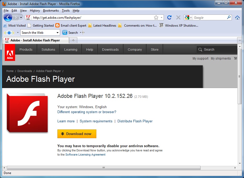 Old Adobe Flash