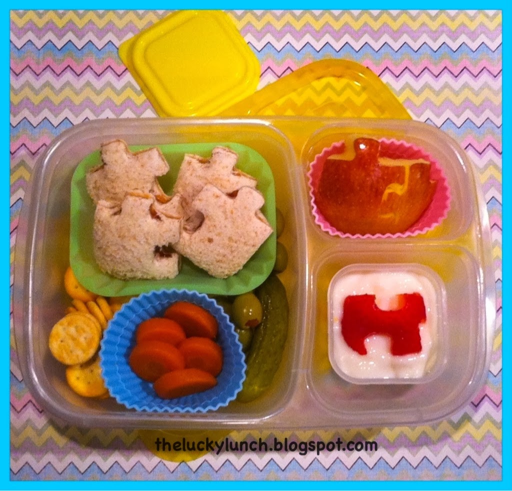 The Lucky Lunchbox Puzzle pieces lunch