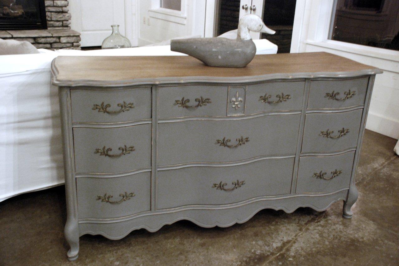 wood top painted dresser Furniture inspiration, Dresser design