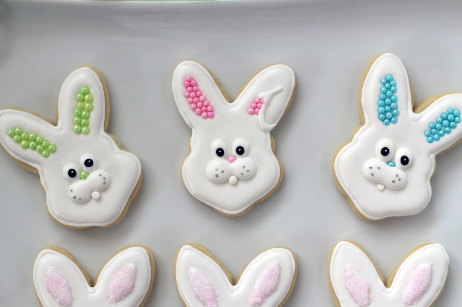 Worth Pinning Easter Bunny Sugar Cookies