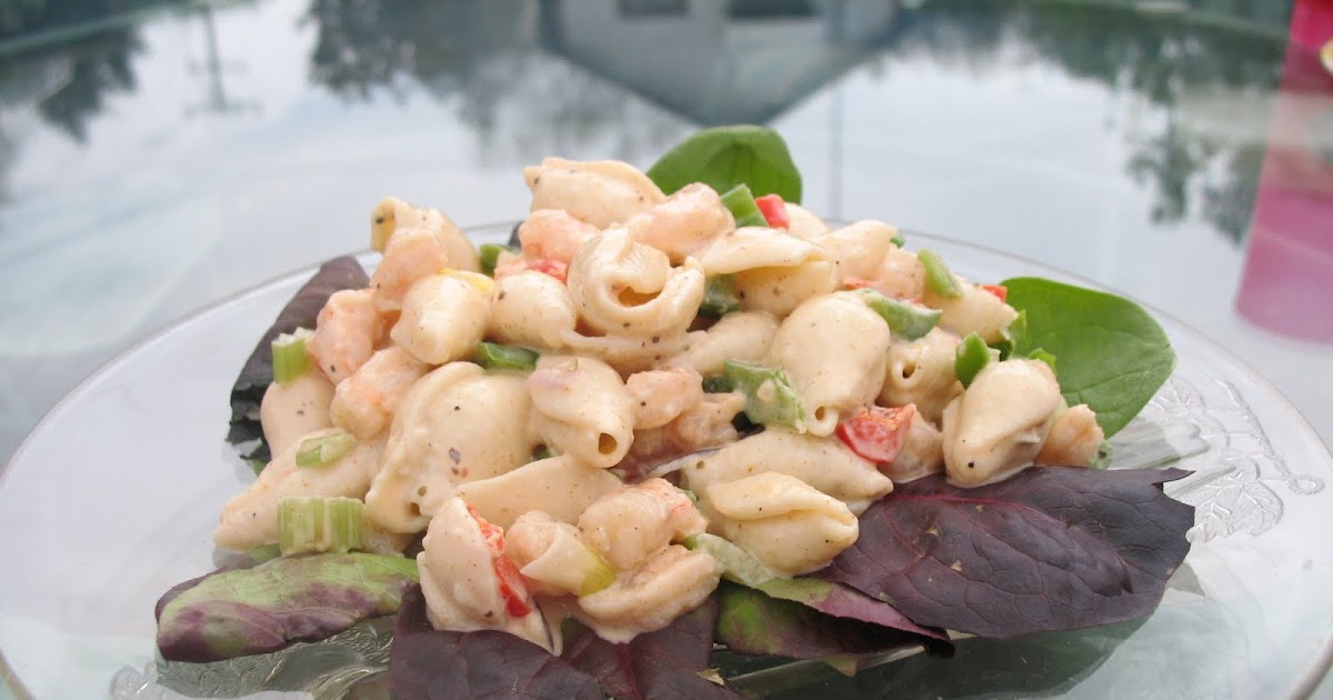 Feeding My Soul Old Bay Shrimp and Pasta Salad
