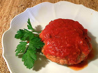 Burger Plated with Parsley