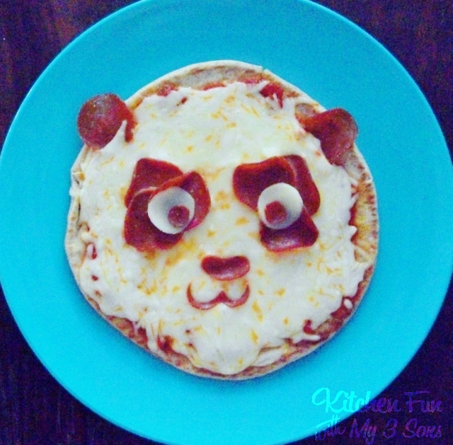 Panda Pita Pepperoni Pizza Kitchen Fun With My 3 Sons