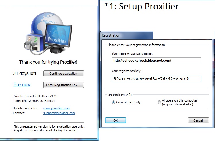 proxifier mac registration key