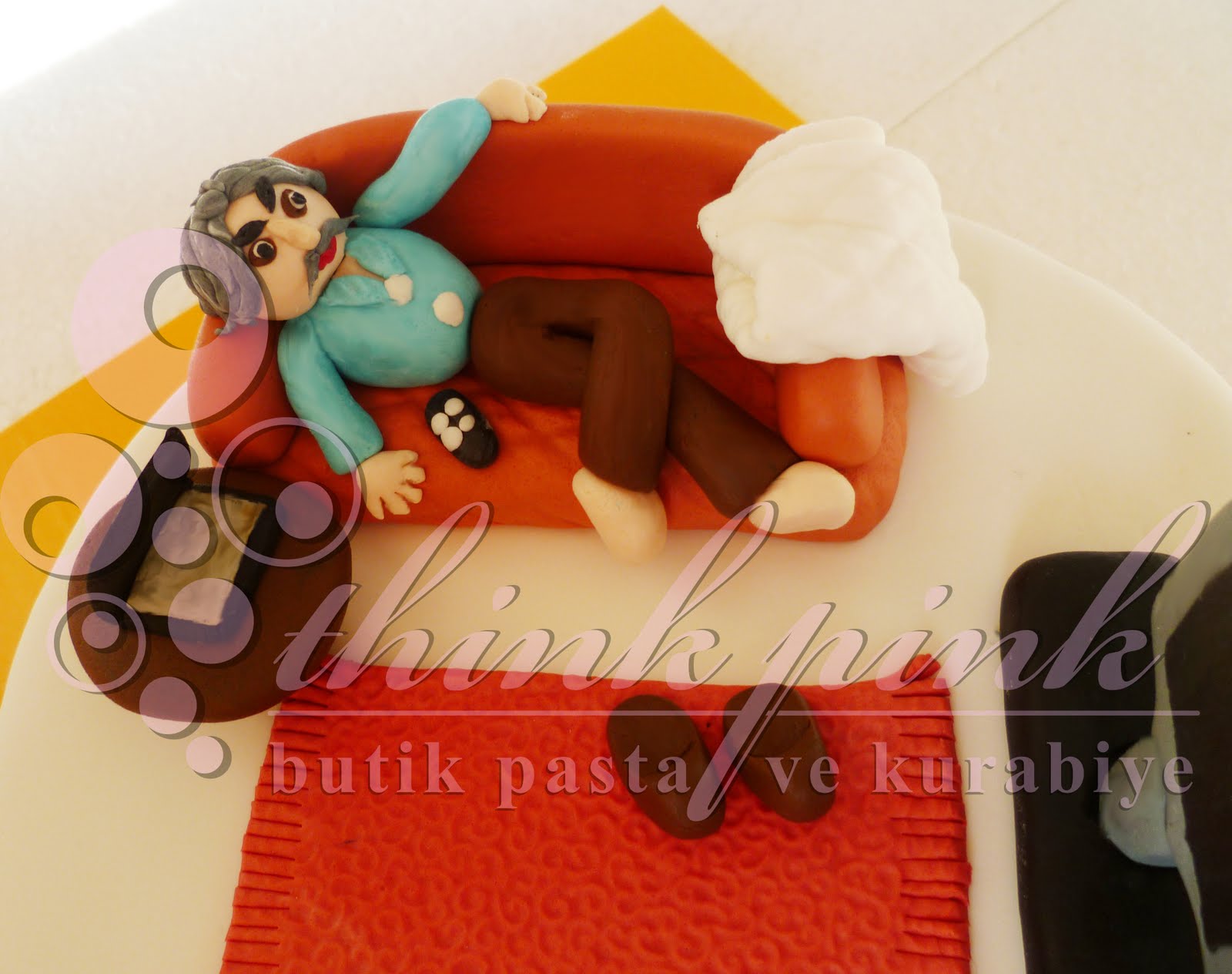 thinkpink butik pasta kurabiye "Babalar Günü" BUTİK PASTA