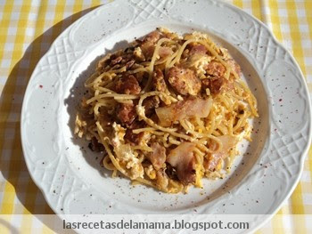Receta De Espaguetis Con Huevo
