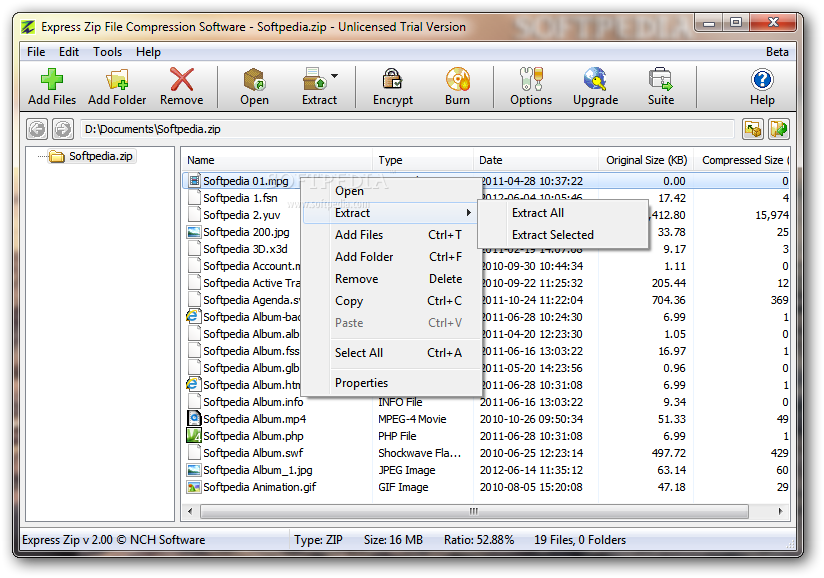 express zip free file compression and extraction software