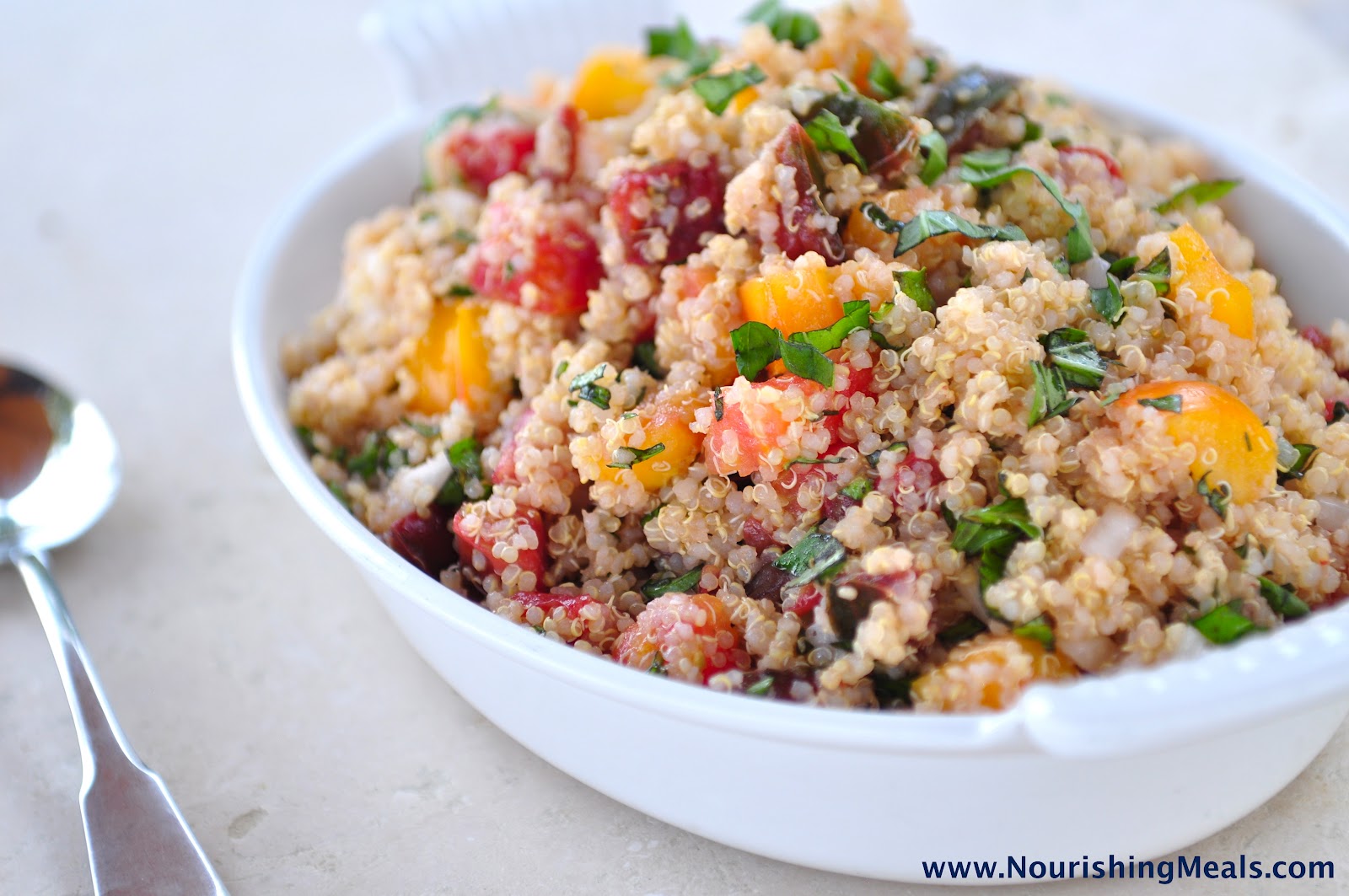 Nourishing Meals® Heirloom Tomato Basil Quinoa Salad