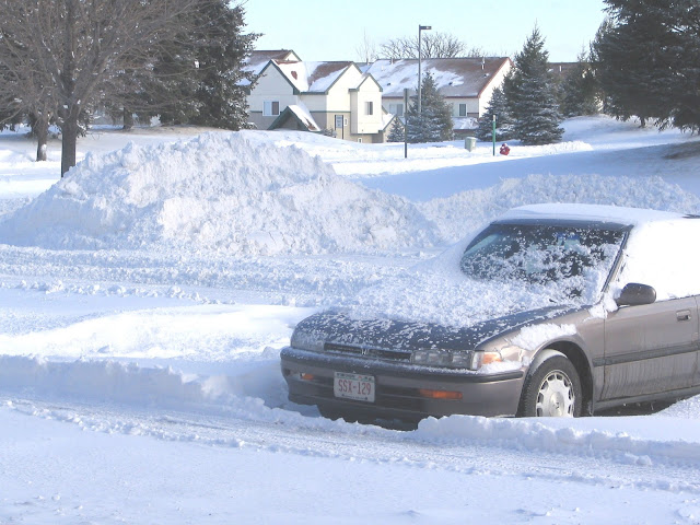A snowy morning in Eden Prairie, Minnesota