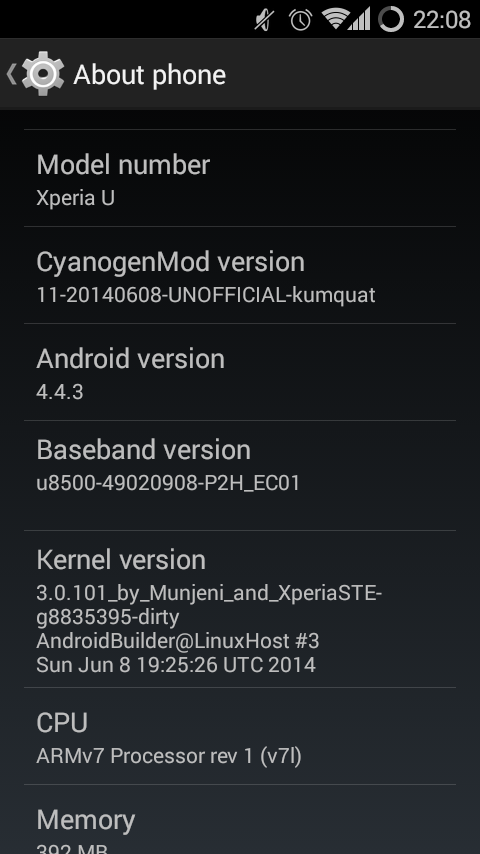 Proof CyanogenMod installed