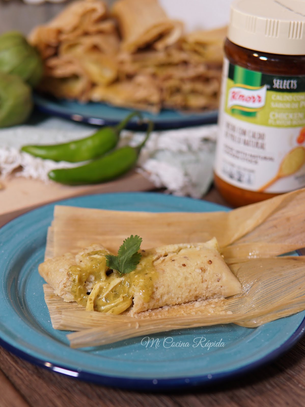 Tamales Verdes de Pollo Receta Fácil Mi Cocina Rápida