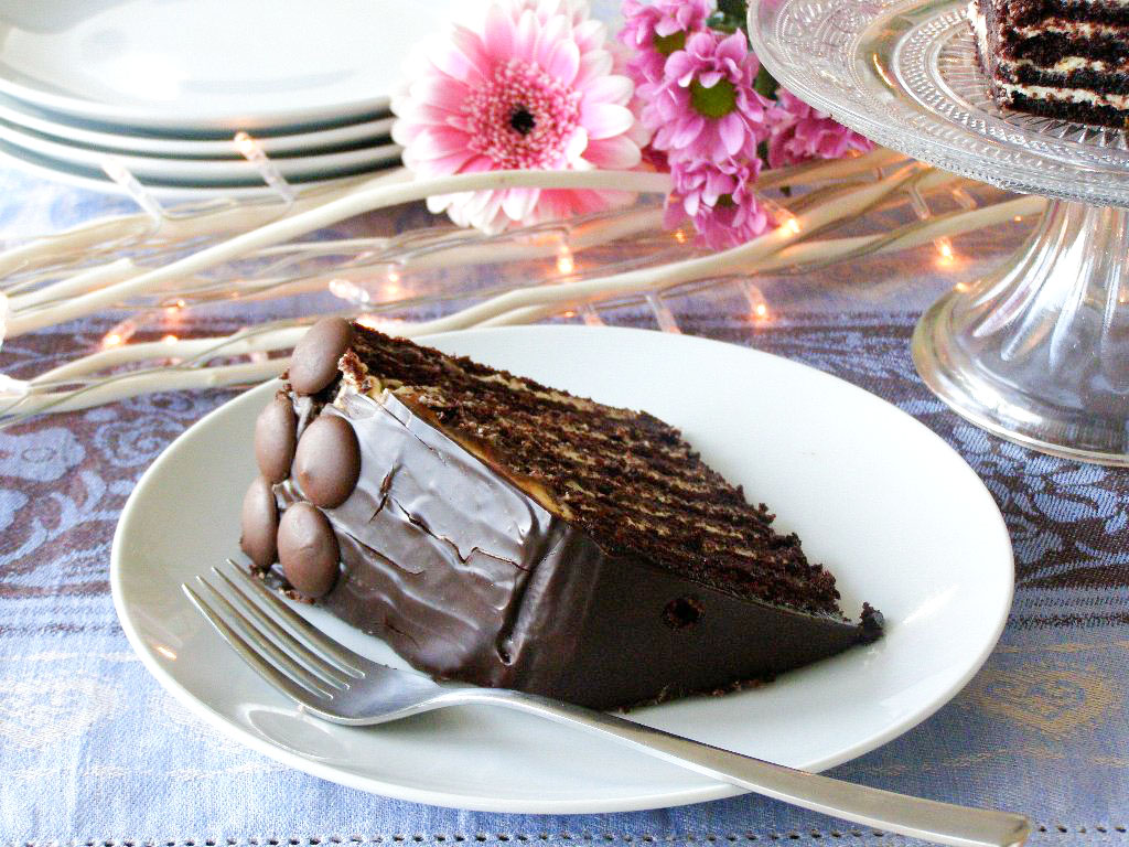 maple•spice 10 Layer Chocolate Orange Truffle Cake