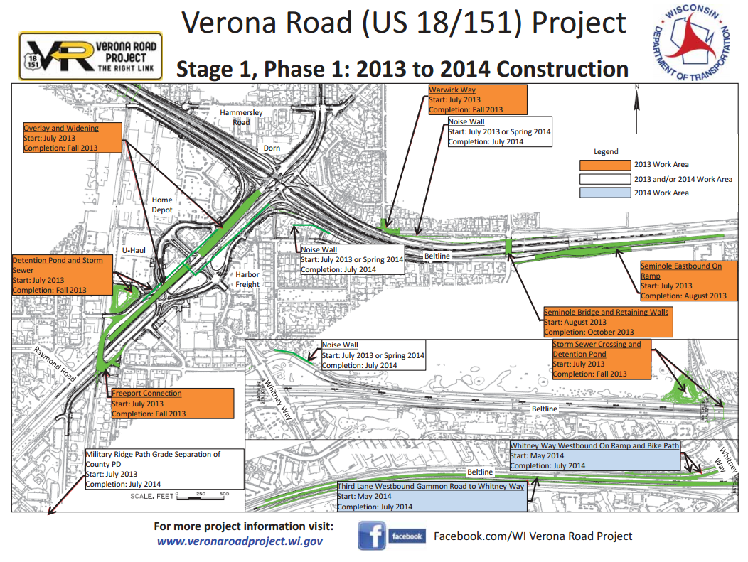 Wisconsin verona road project