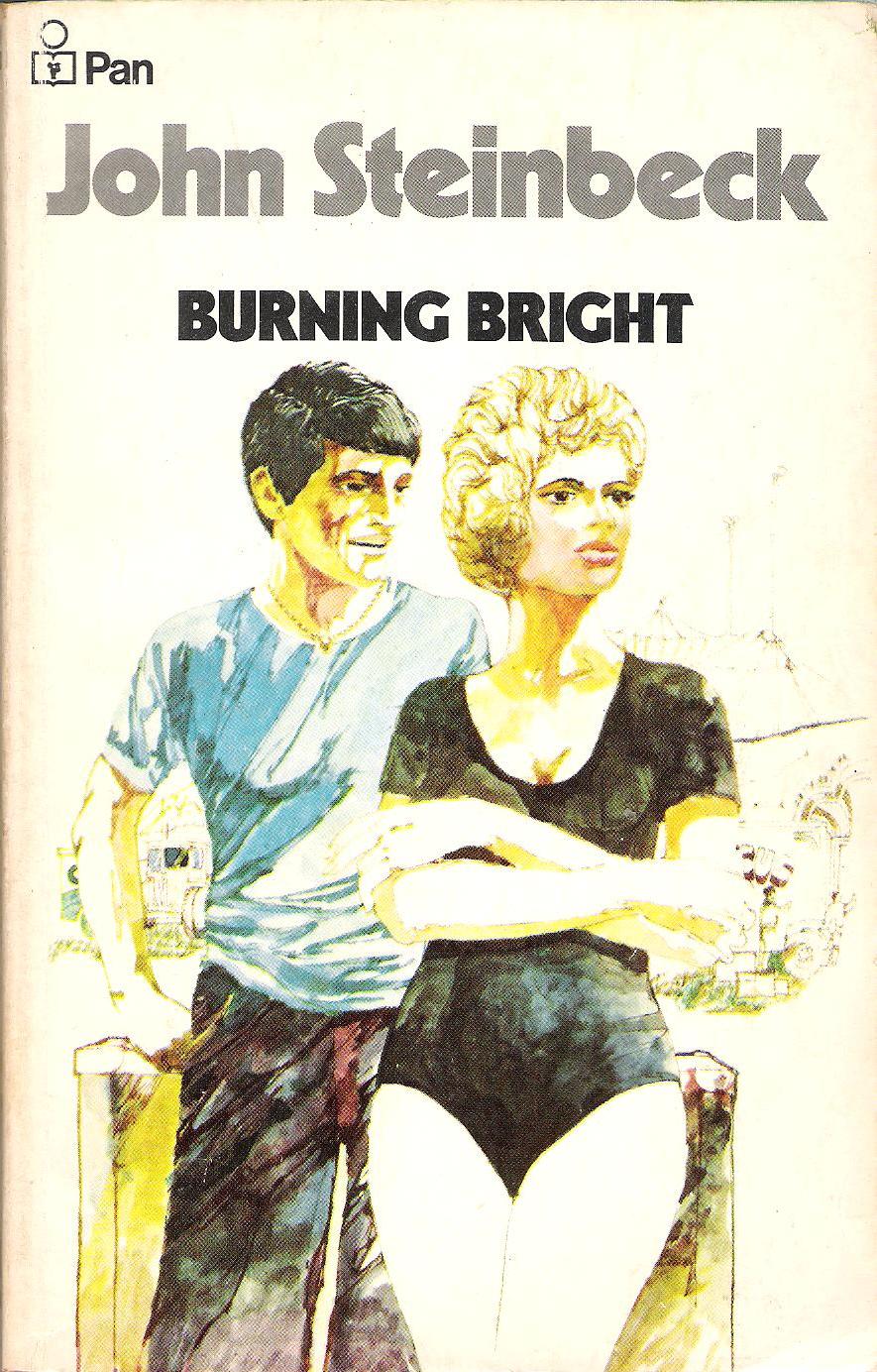 DYE HARD PRESS Illustrated book covers Burning Bright by John Steinbeck