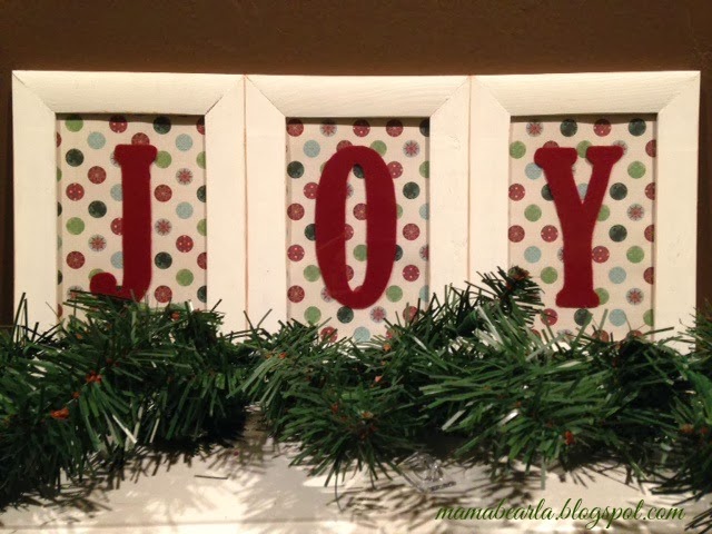 Christmas wood sign joy christmas sign rustic christmas Musings of a Mama Bear: Christmas Joy Sign